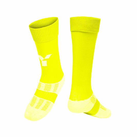 Y1 Fluorescent Yellow Playing Socks