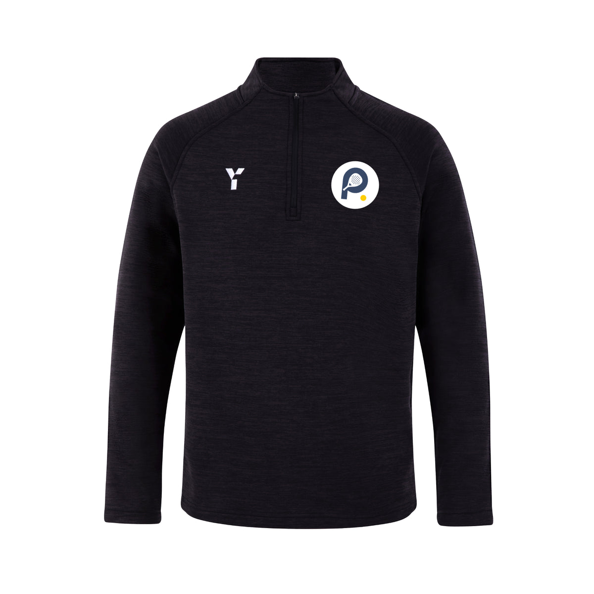 Padel4All Eastbourne - Fugi Quarter Zip Unisex Black Melange by Y1