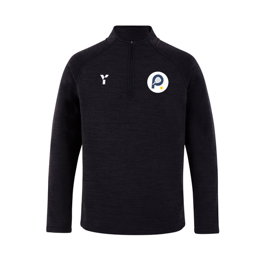 Padel4All Basset Down - Fugi Quarter Zip Unisex Black Melange