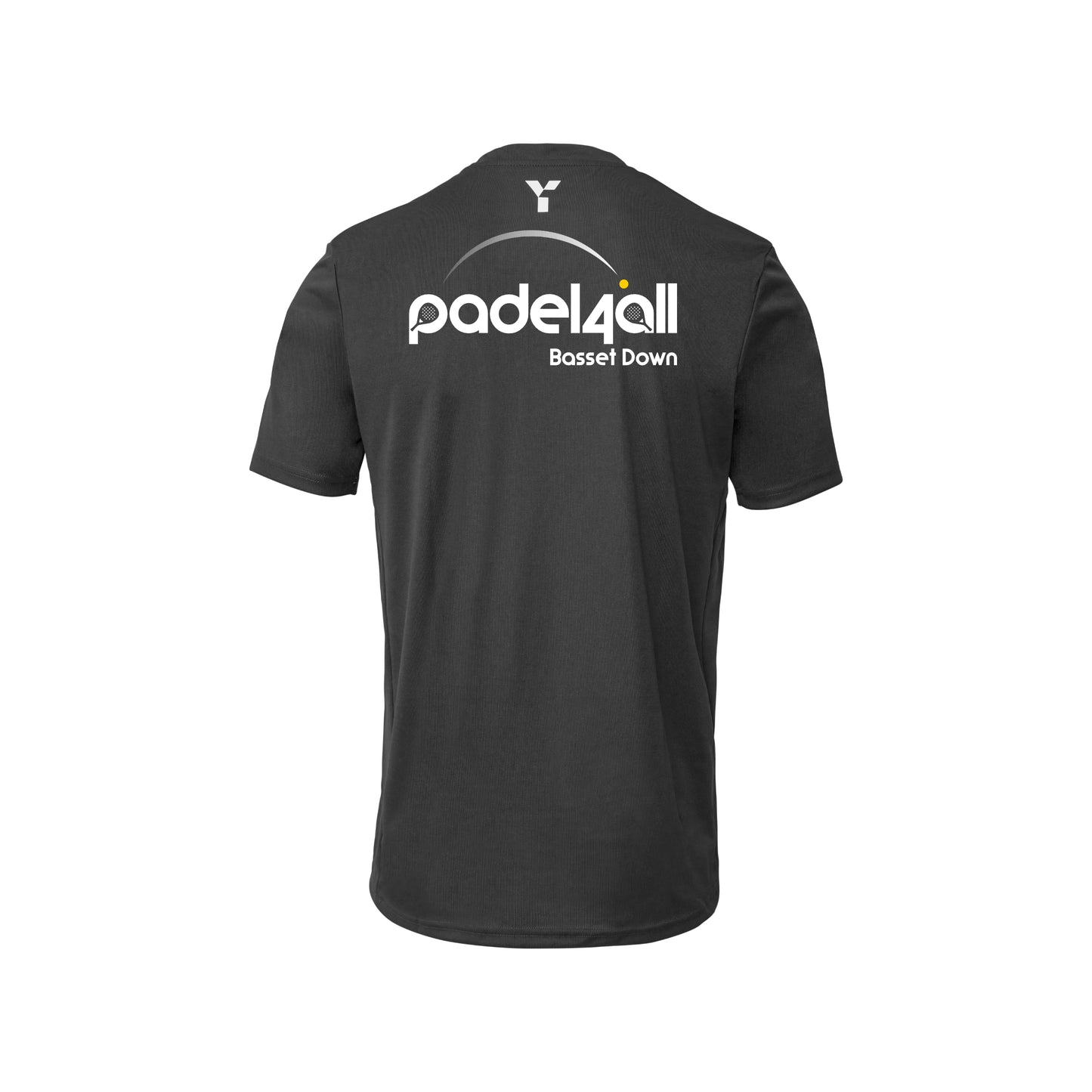 Padel4All Basset Down - Junior Short Sleeve Training Top Unisex Black