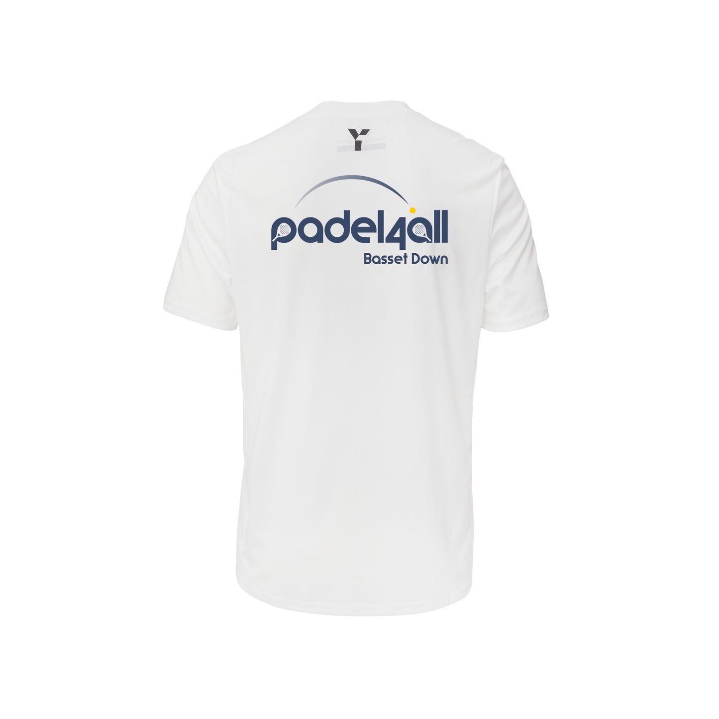 Padel4All Basset Down - Junior Short Sleeve Training Top Unisex White