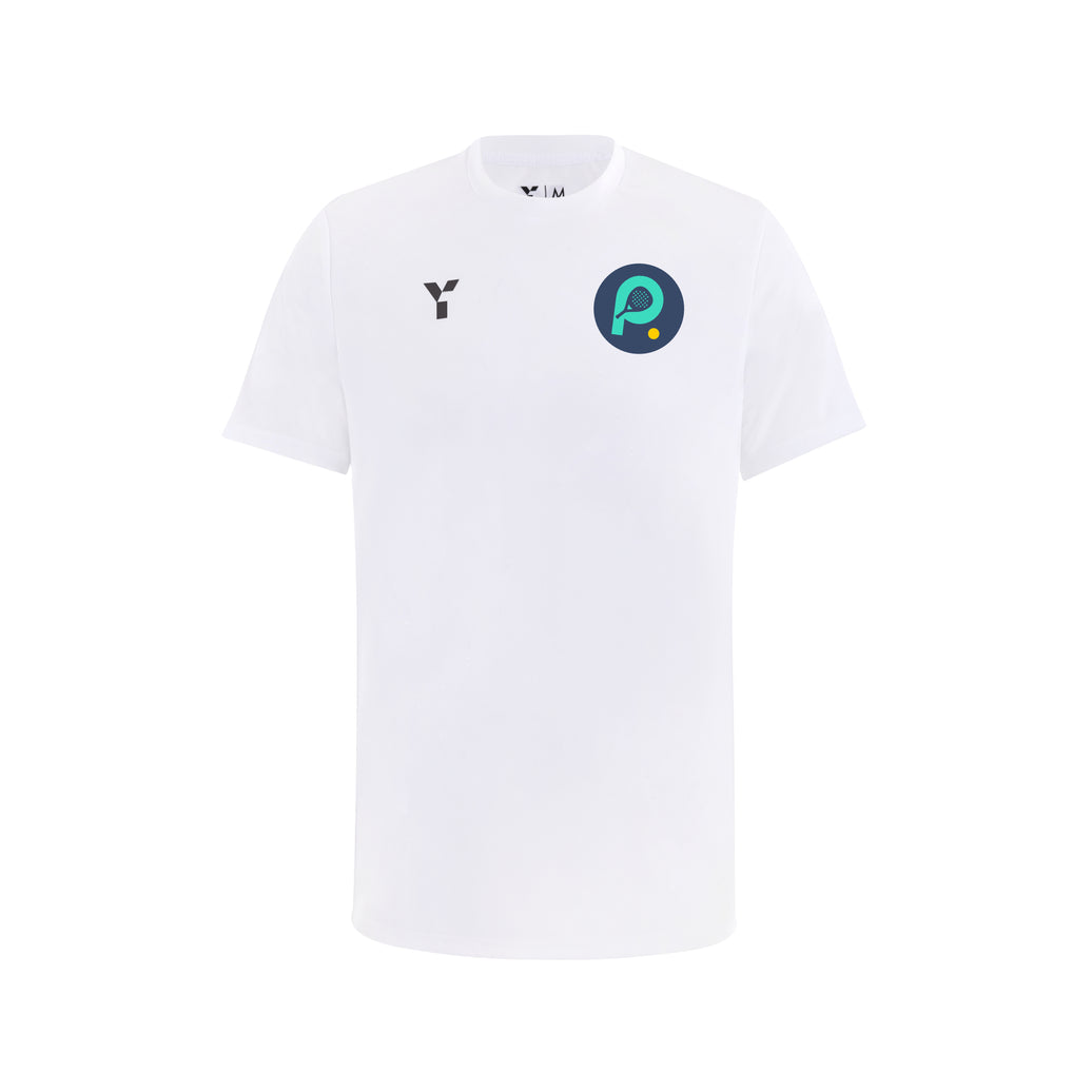 Padel4All Garon Park - Junior Short Sleeve Training Top Unisex White