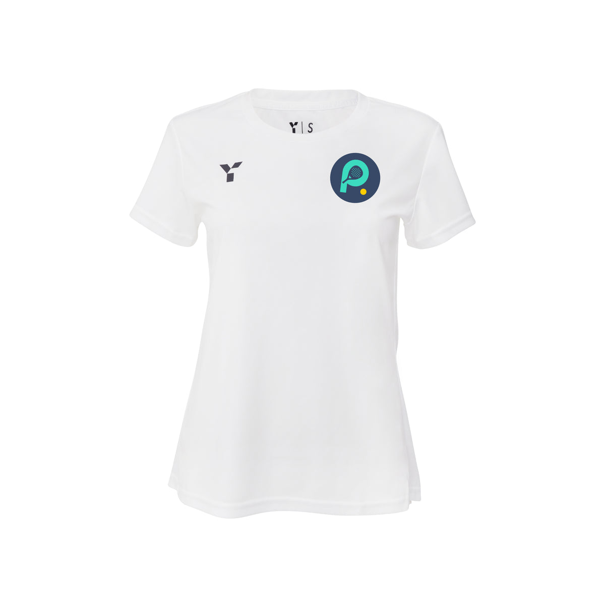 Padel4All Eastbourne - Short Sleeve Training Top Women's White by Y1