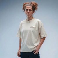 Women's Oversized Padel Mates Tee Stonewash White