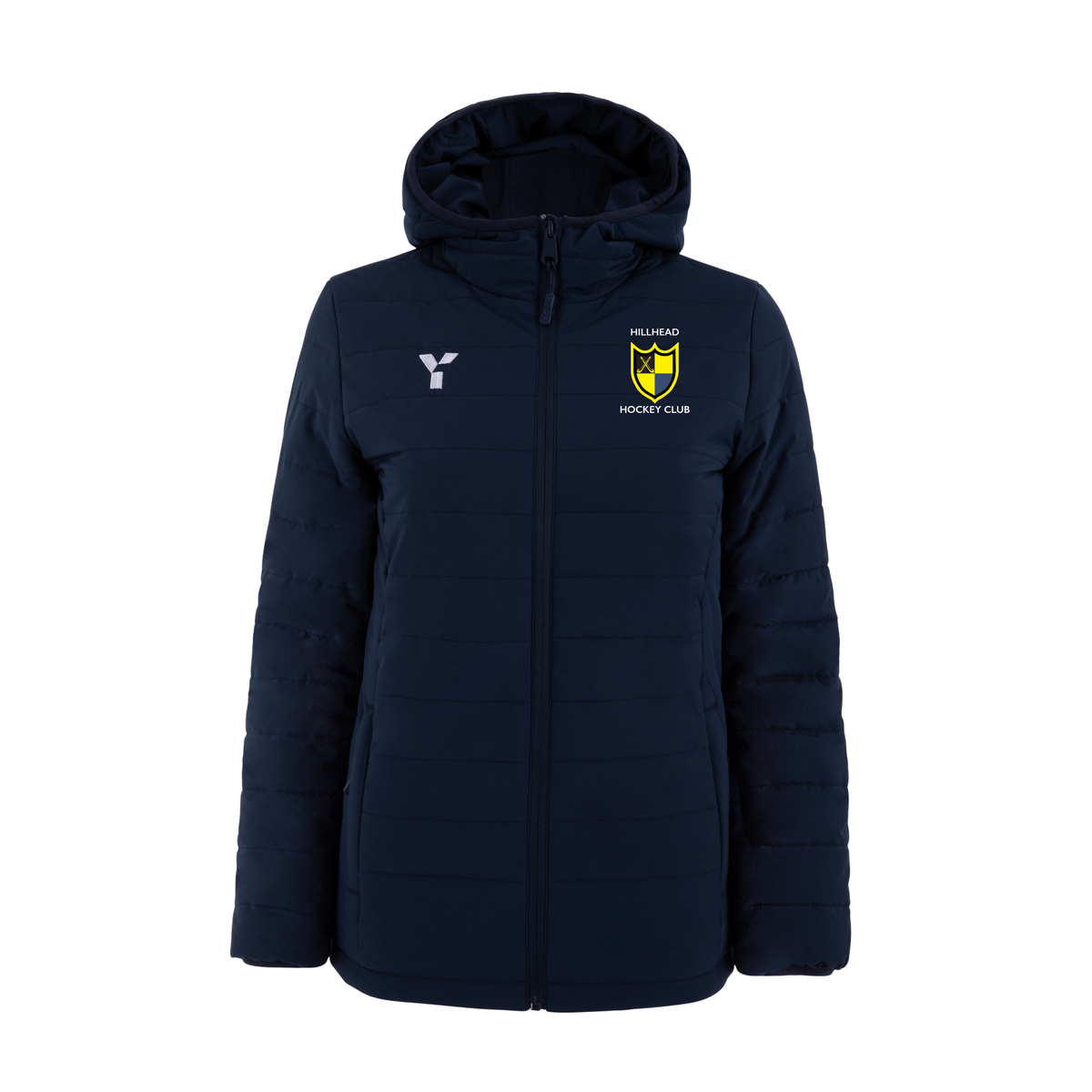 Hillhead Ladies HC - Padded Jacket Unisex Navy club teamwear by Y1