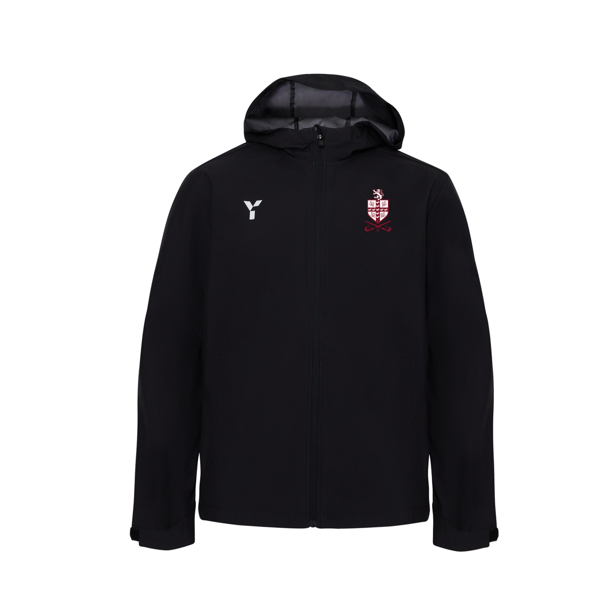 Crawley HC - Raincoat Unisex Black club teamwear by Y1