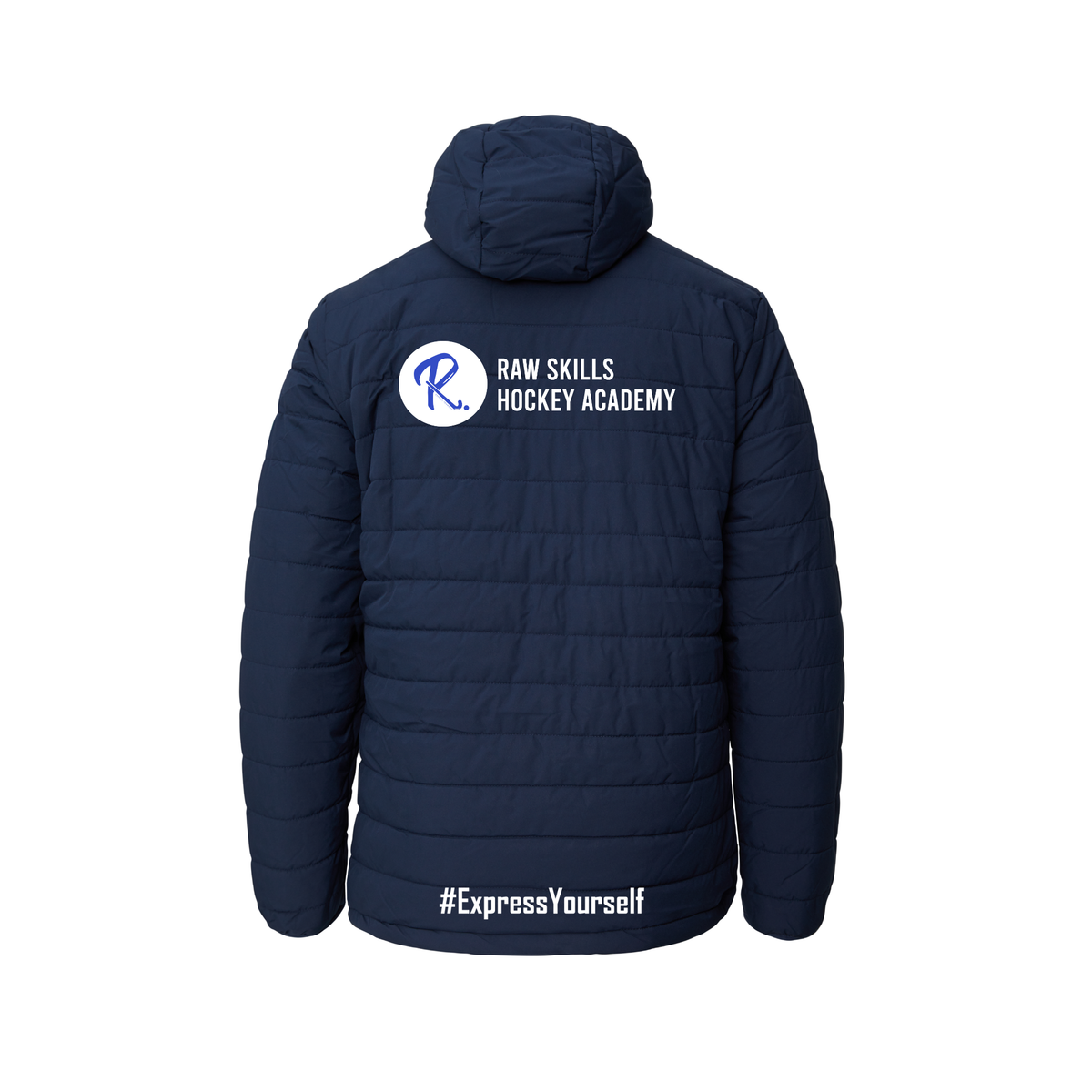 Raw Skills - Padded Jacket Unisex Navy club teamwear by Y1 - view 2