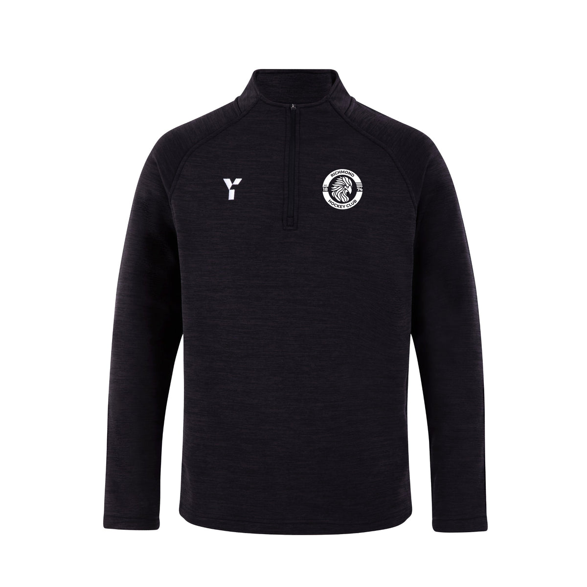 Richmond HC - Fugi Quarter Zip Unisex Black Melange (SALE)