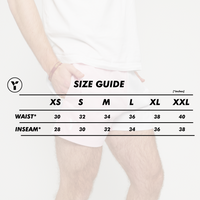 Retro Cotton Rugby Shorts (White/Pink)