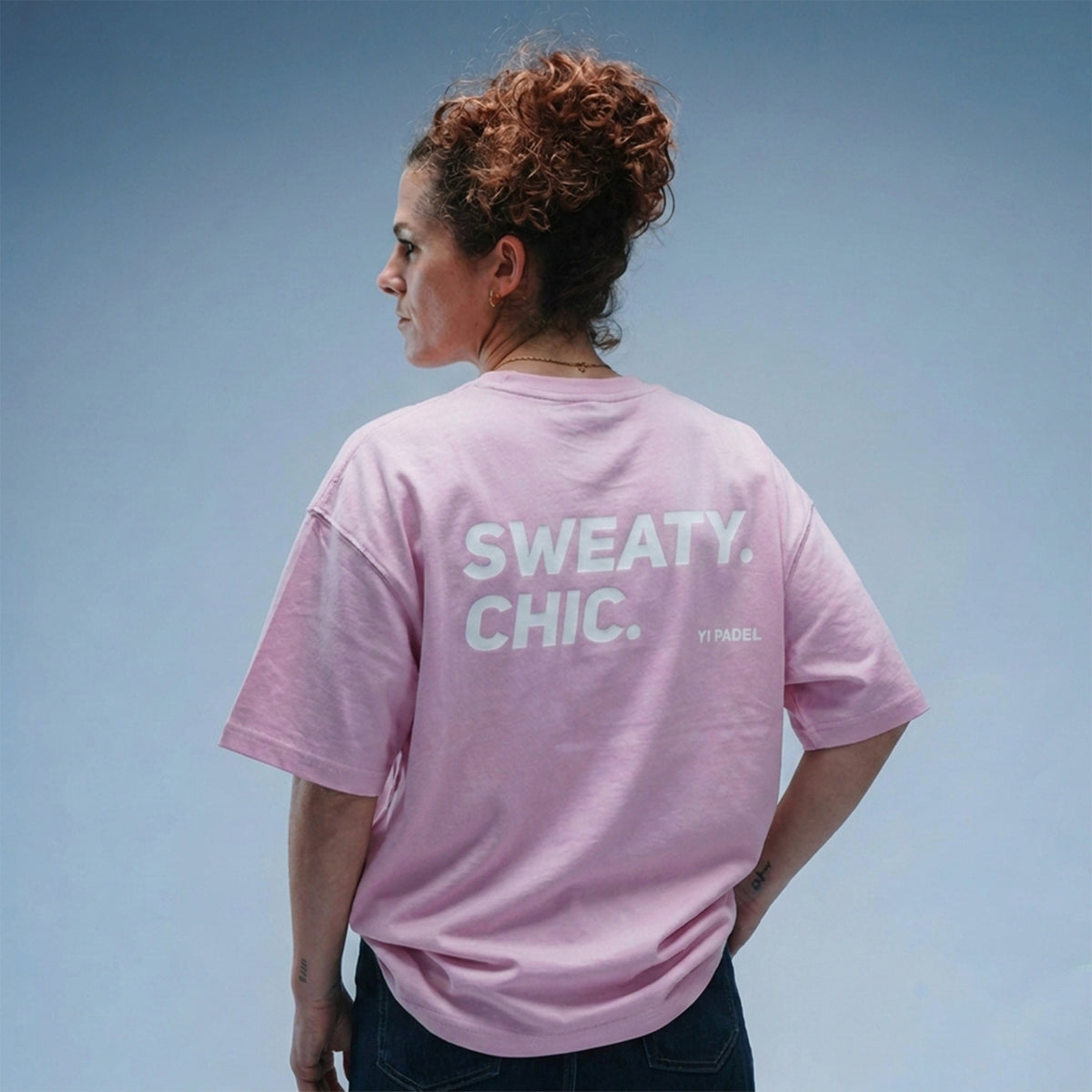 Women's Oversized Sweaty Chic Tee Pink