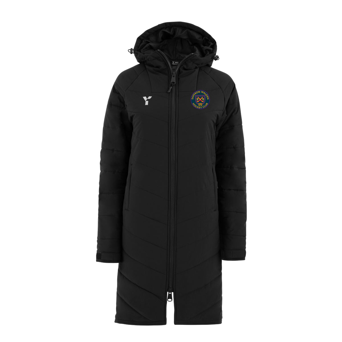 Saffron Walden HC - Bench Jacket Unisex Black club teamwear by Y1