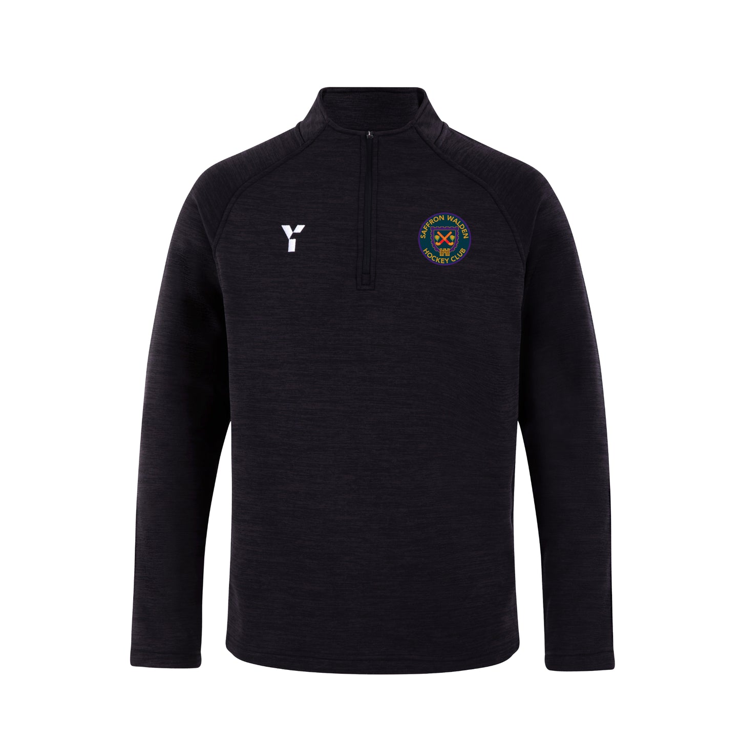 Saffron Walden HC - Fugi Quarter Zip Unisex Black Melange