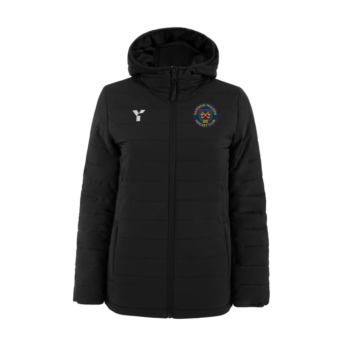 Saffron Walden HC - Padded Jacket Unisex Black club teamwear by Y1