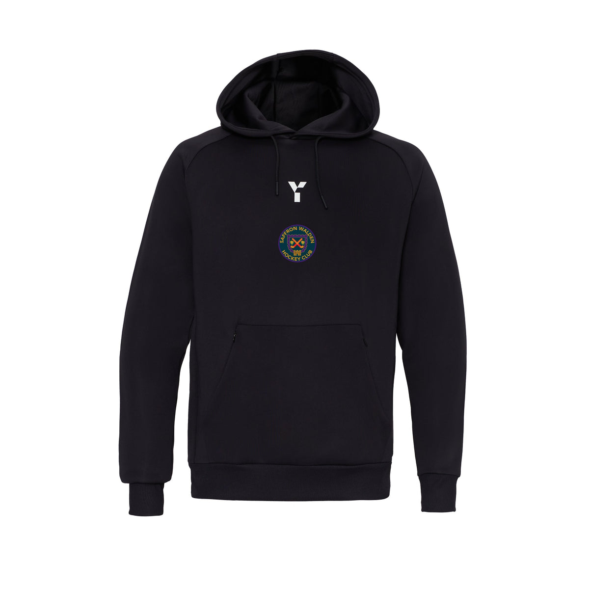 Saffron Walden HC - Performance Hoody Unisex Black club teamwear by Y1