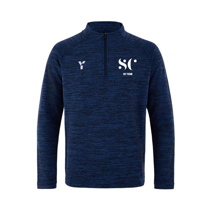 Scarborough College - Fugi Quarter Zip Unisex Navy Melange (SALE)