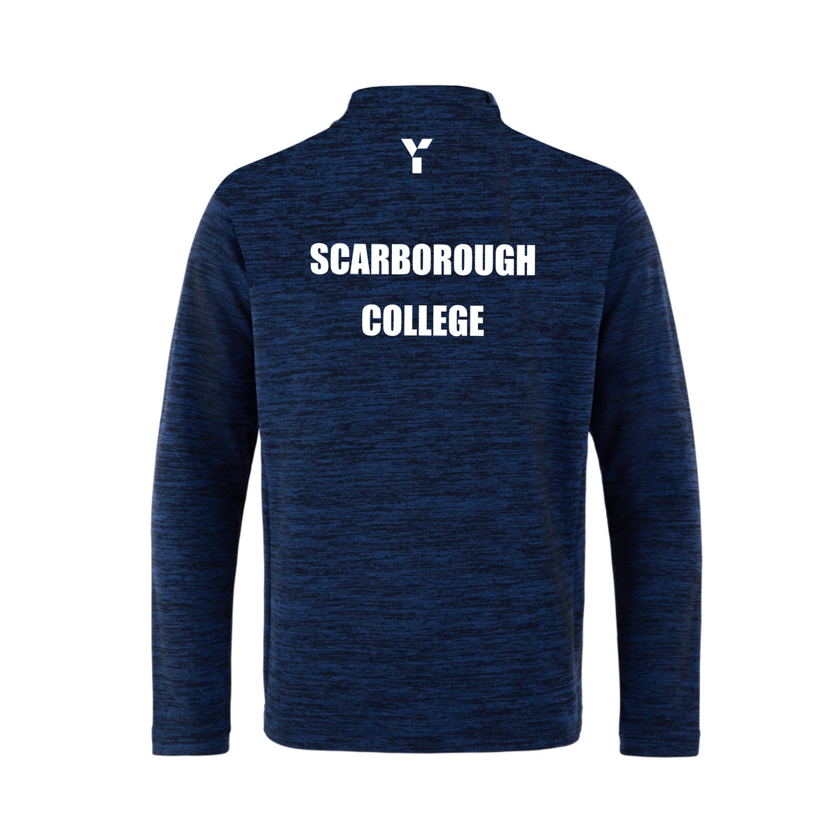 Scarborough College - Fugi Quarter Zip Unisex Navy Melange club teamwear by Y1 - view 2