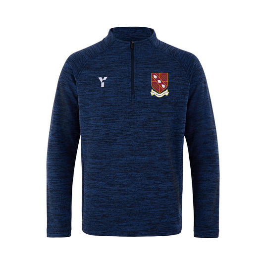 Spencer Tennis - Fugi Quarter Zip Unisex Navy Melange