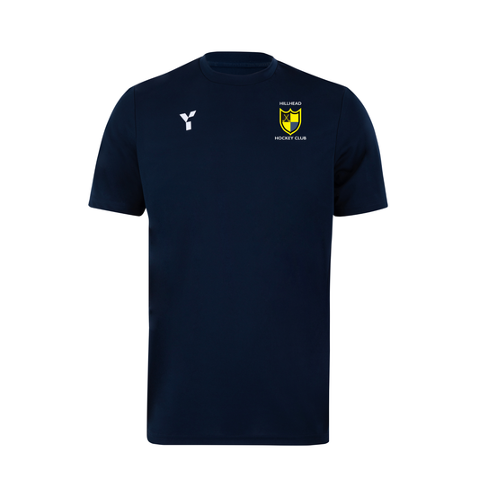 Hillhead Ladies HC - Junior Short Sleeve Training Top Unisex Navy
