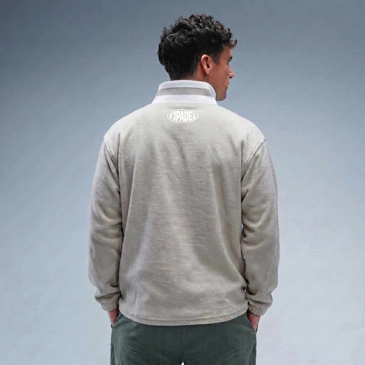 Y1 Padel Pill Retro Fleece Stonewash White