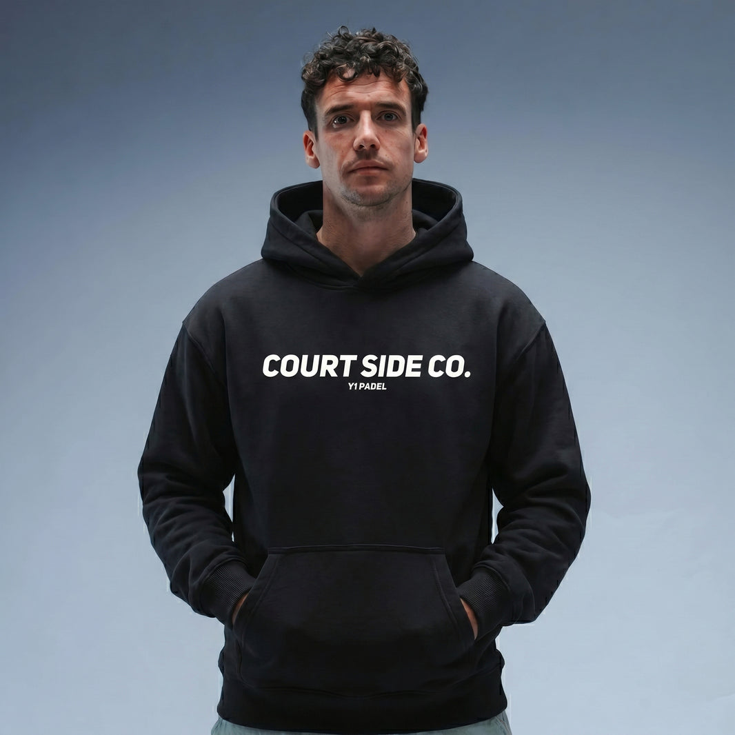 Oversized Courtside Hood Black