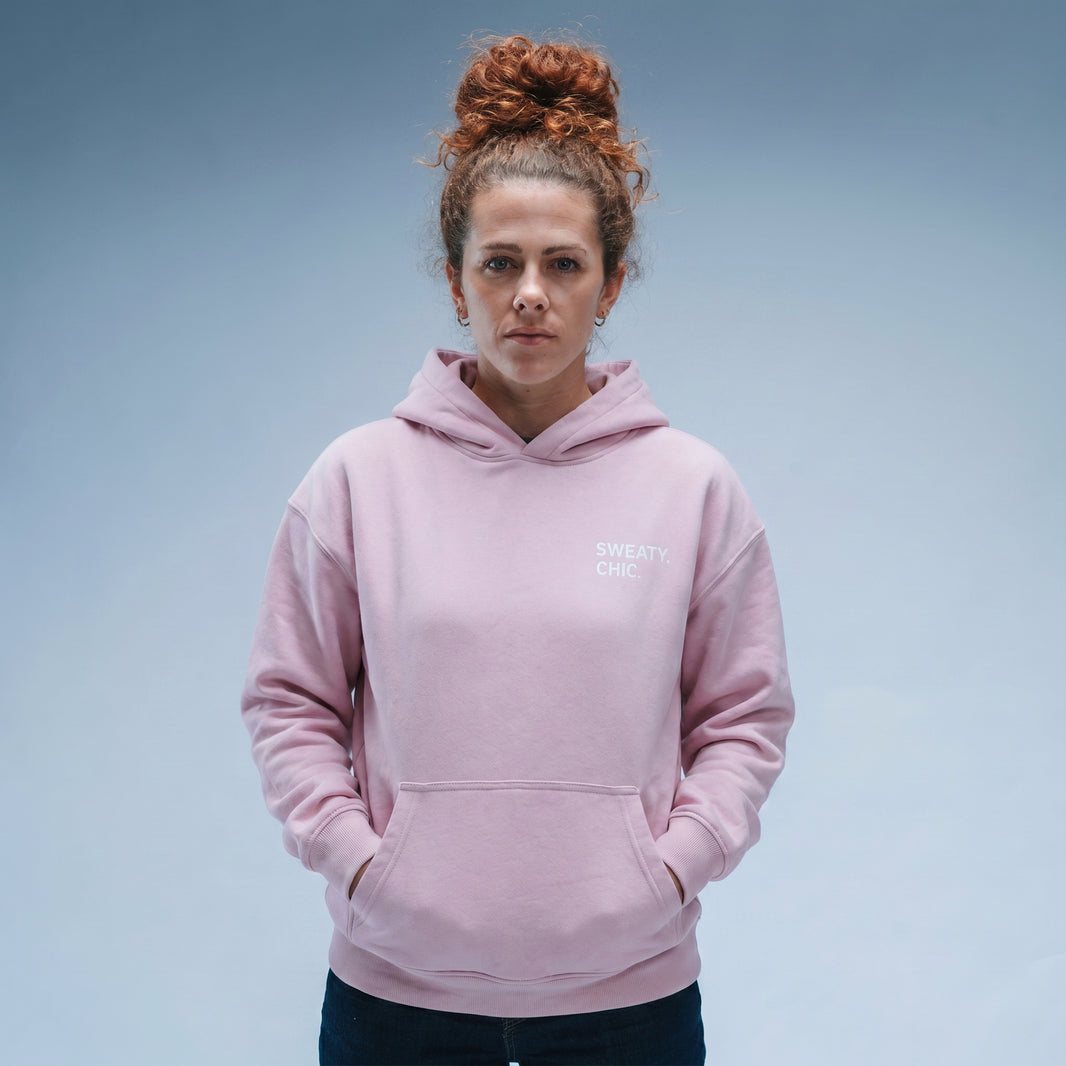 Oversized Sweaty Chic Hood Pink