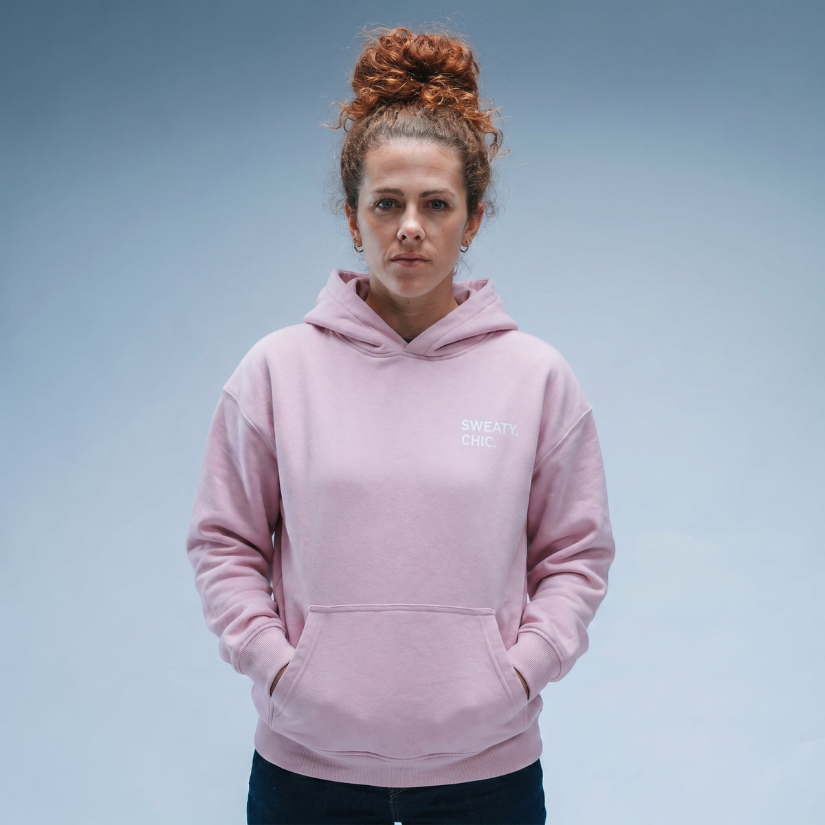 Oversized Sweaty Chic Hood Pink