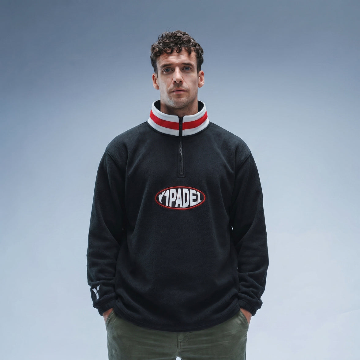 Y1 Padel Pill Retro Fleece Black
