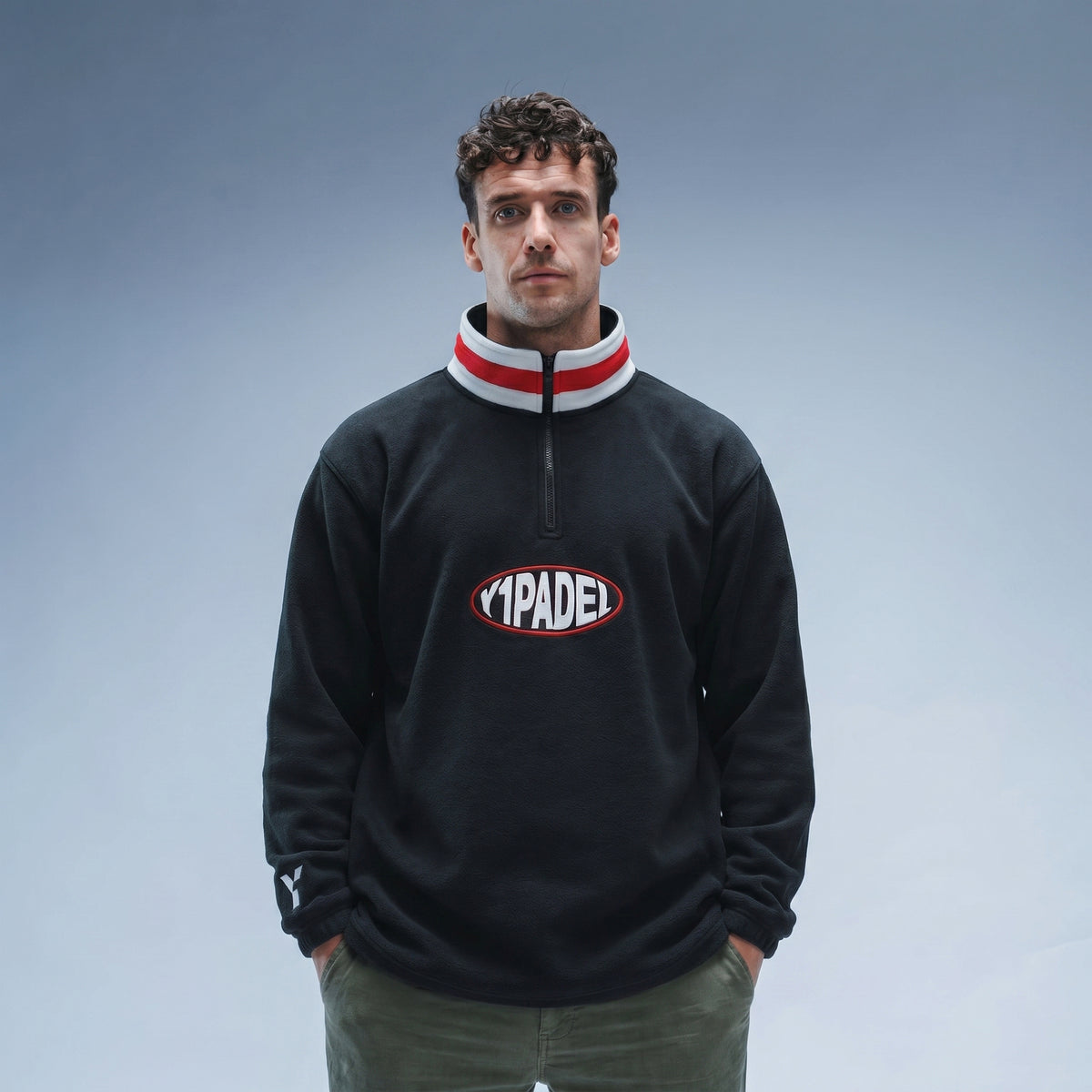 Y1 Padel Pill Retro Fleece Black