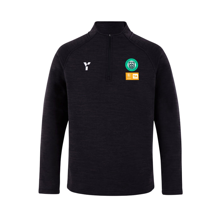 Exeter TA - Fugi Quarter Zip Unisex Black Melange (SALE)