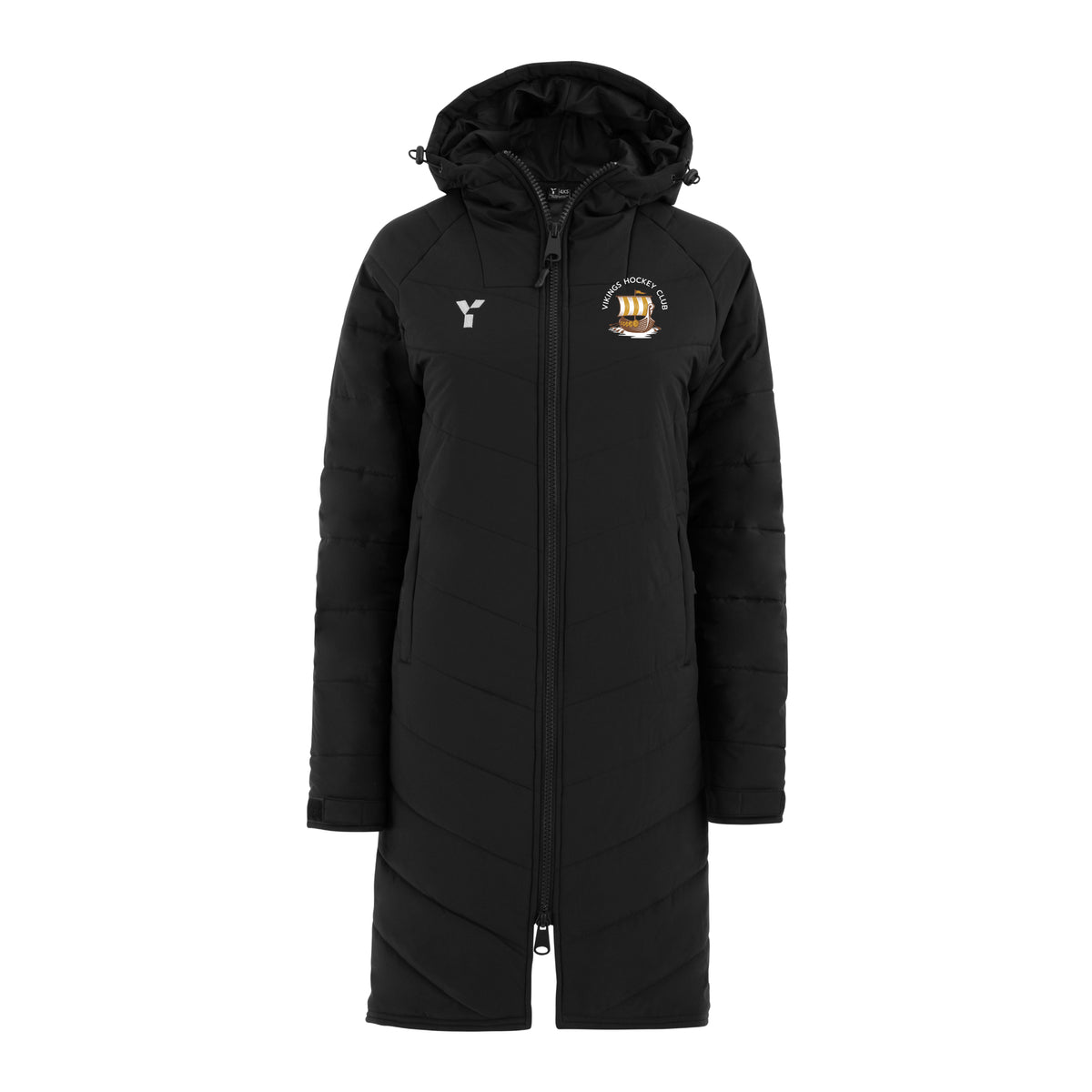 Vikings HC - Bench Jacket Unisex Black club teamwear by Y1