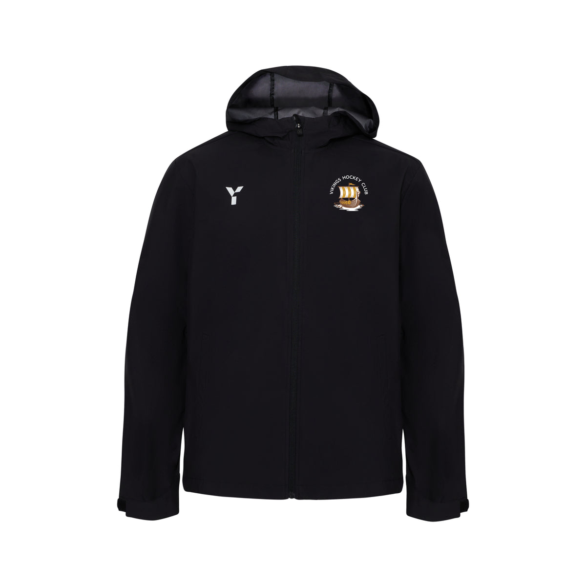 Vikings HC - Raincoat Unisex Black club teamwear by Y1