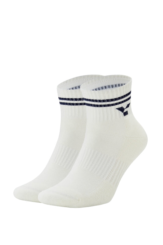 Vintage Half Crew Off-White Trainer Socks