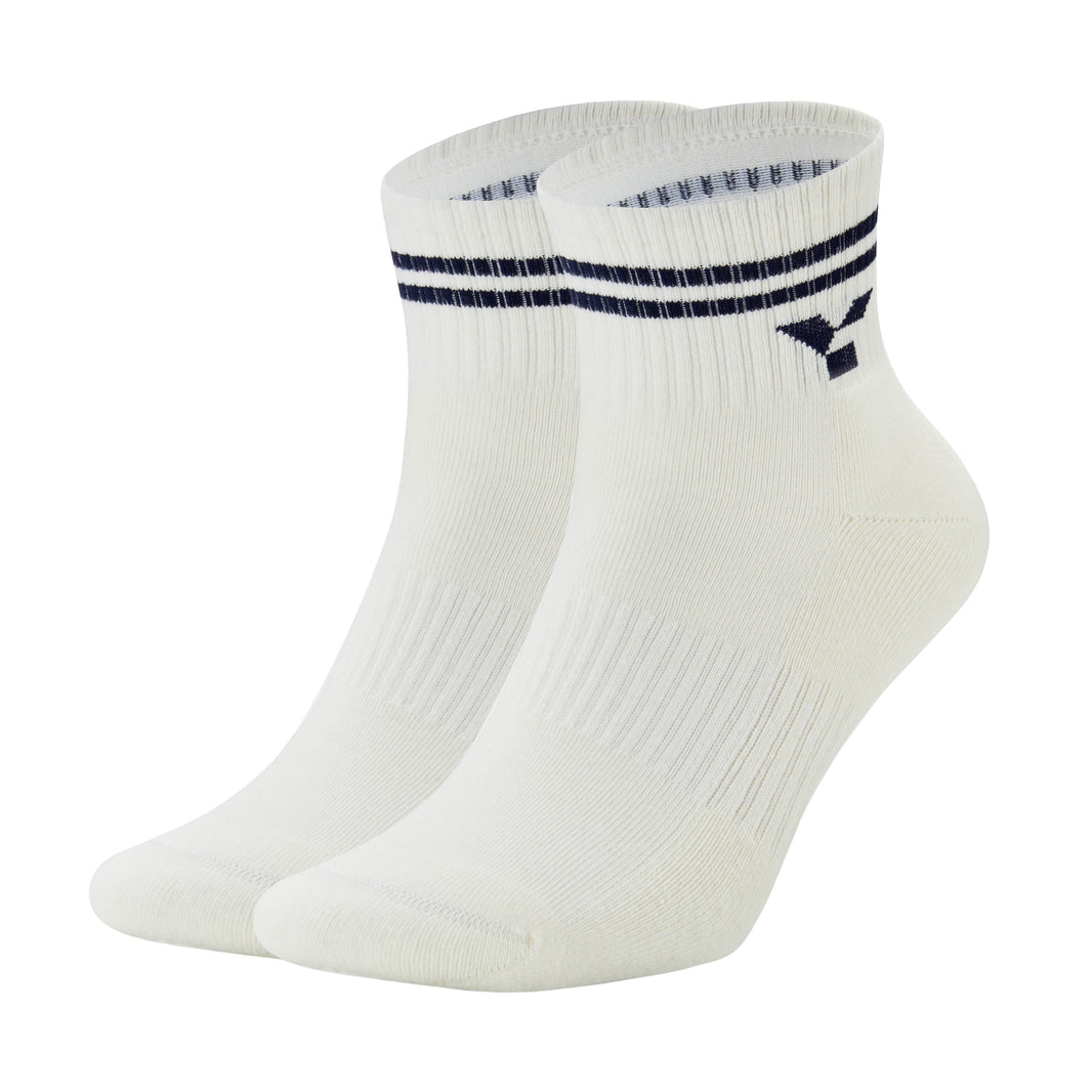 Vintage Half-Crew Off-White Trainer Socks