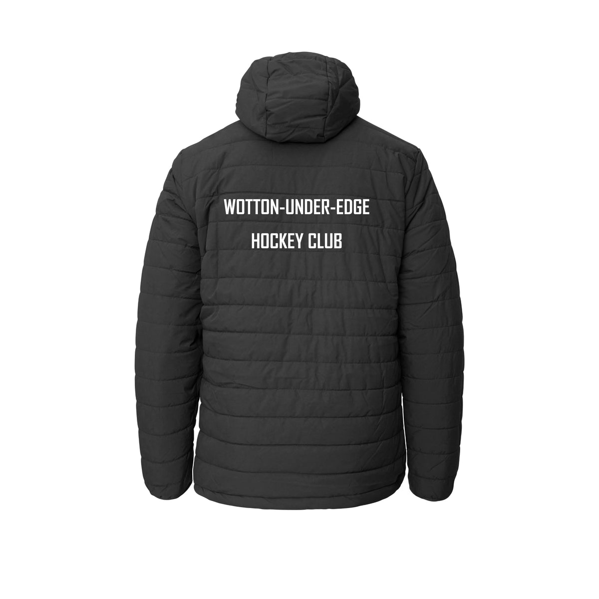 Wotton-under-Edge HC - Padded Jacket Unisex Black club teamwear by Y1 - view 2