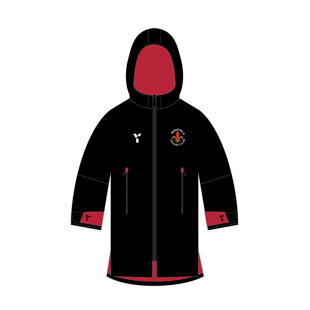 Wakefield HC - Changing Robe Black club teamwear by Y1