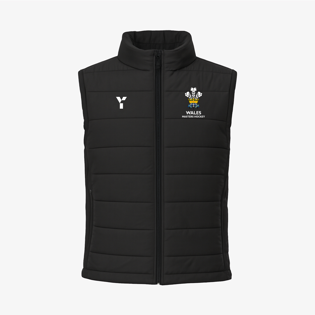 Wales Masters - Gilet Women's Black club teamwear by Y1