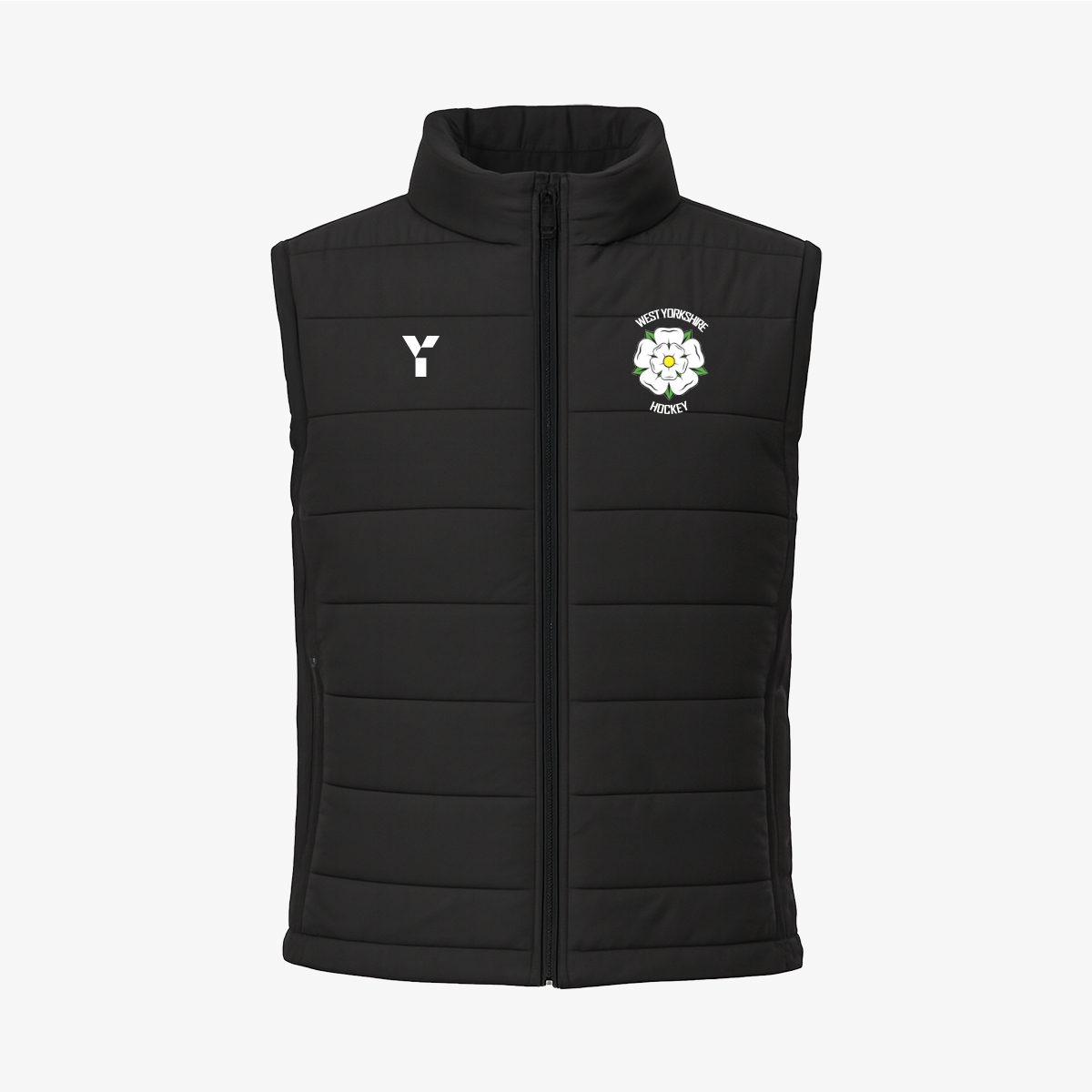 West Yorkshire Hockey - Gilet Women's Black club teamwear by Y1