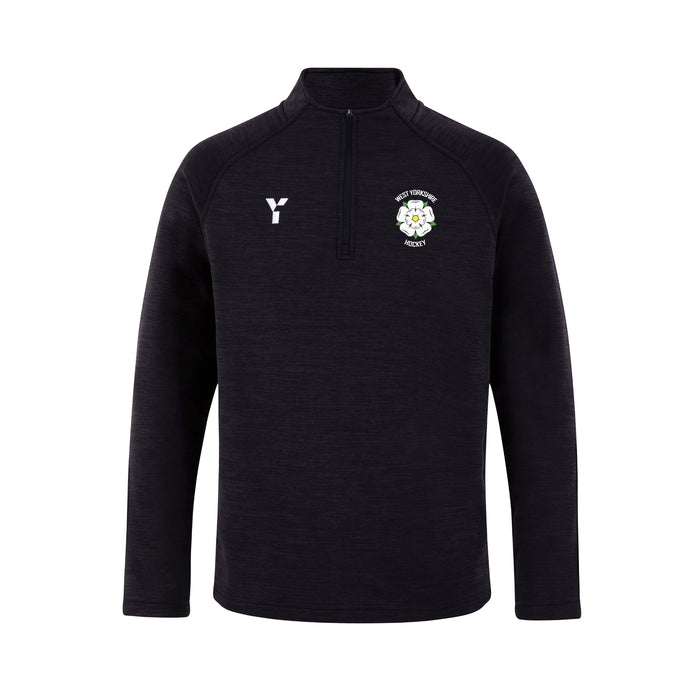 West Yorkshire Hockey - Fugi Quarter Zip Unisex Black Melange (SALE)