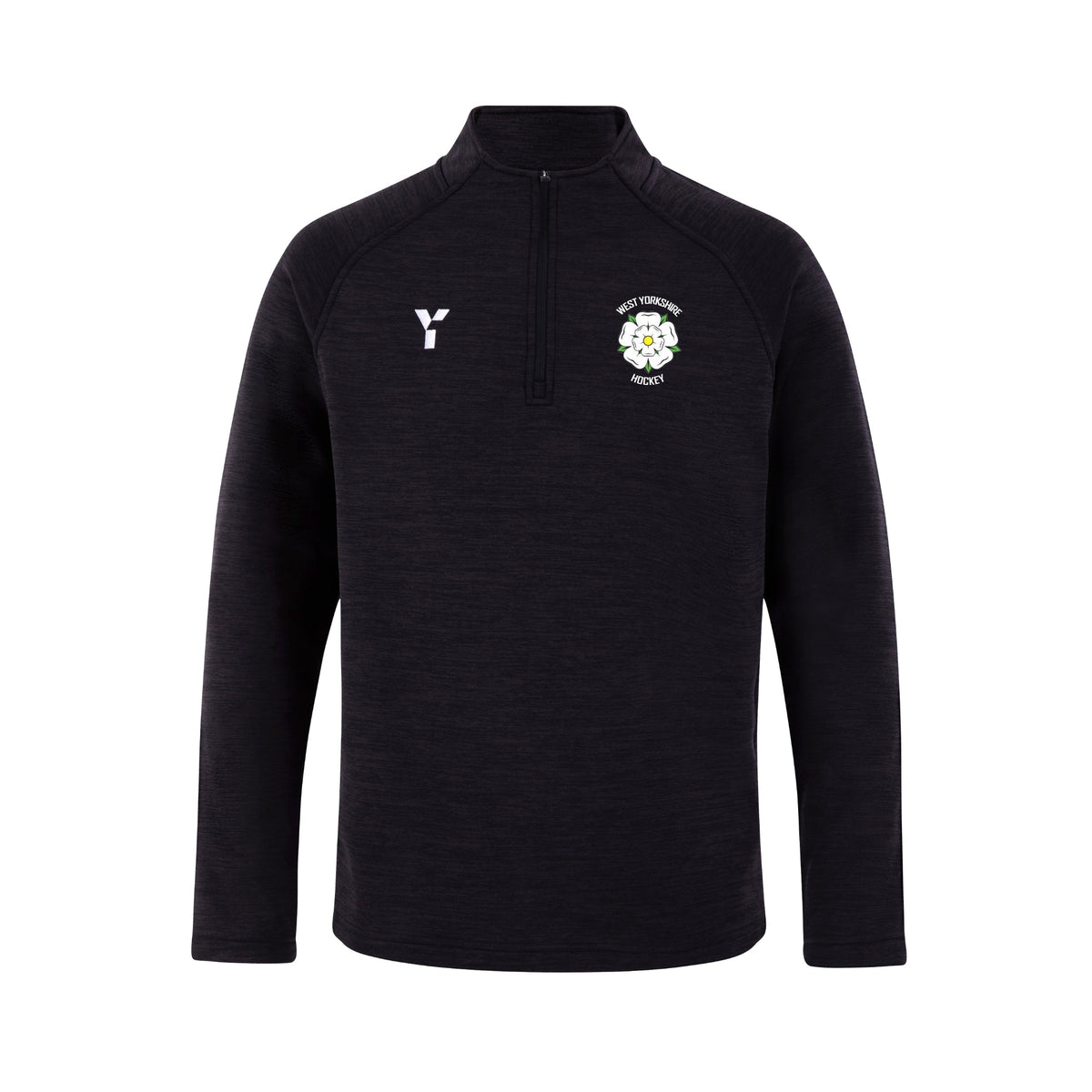West Yorkshire Hockey - Fugi Quarter Zip Unisex Black Melange (SALE)