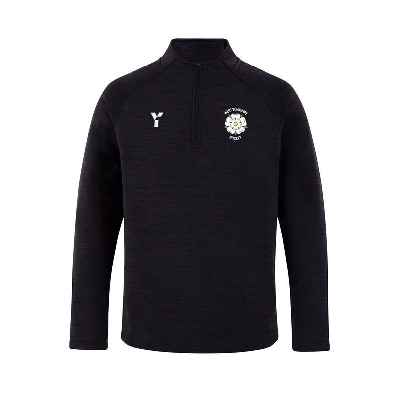 West Yorkshire Hockey - Fugi Quarter Zip Unisex Black Melange (SALE)