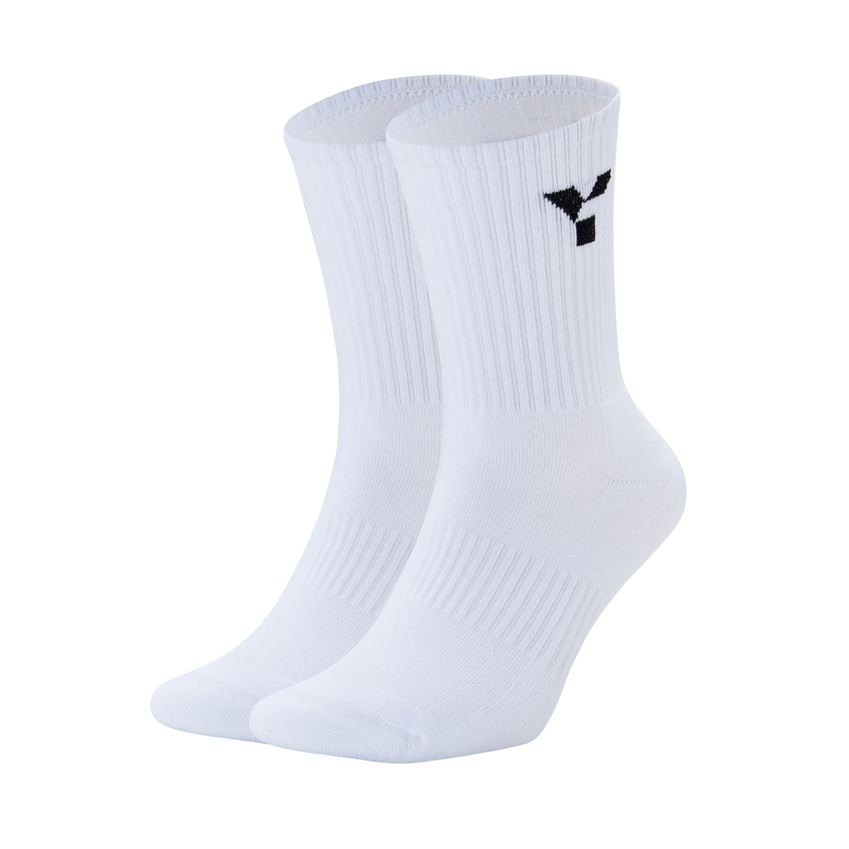 White Trainer Socks by Y1