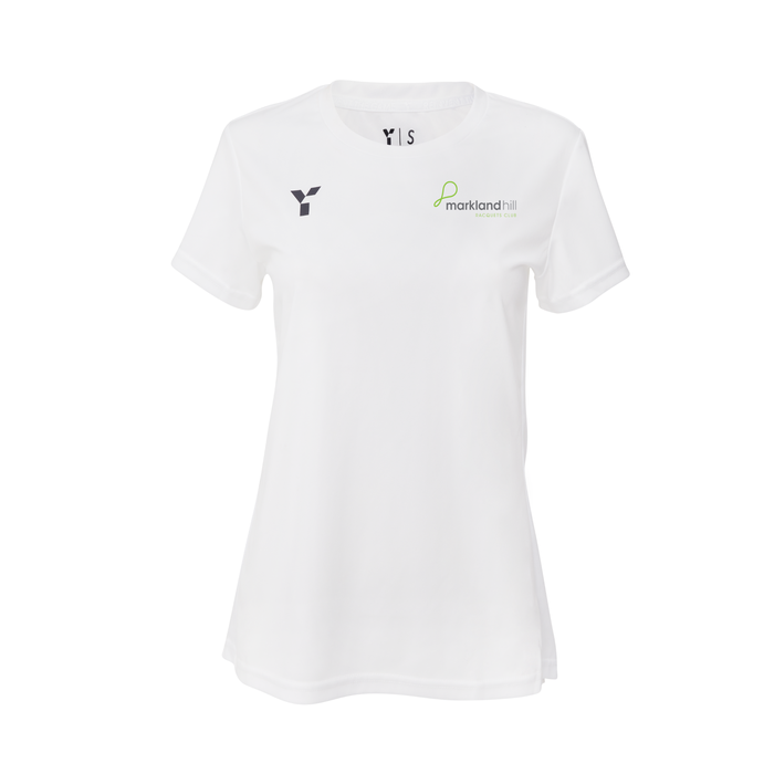 Markland Hill Racquets Club - Short Sleeve Training Top Women's White
