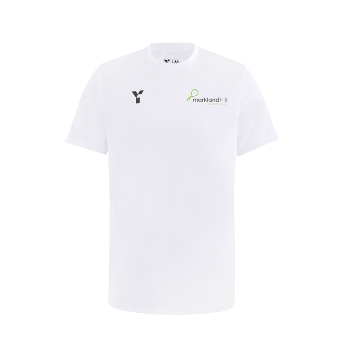 Markland Hill Racquets Club - Junior Short Sleeve Training Top Unisex White