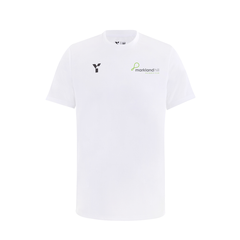 Markland Hill Racquets Club - Junior Short Sleeve Training Top Unisex White