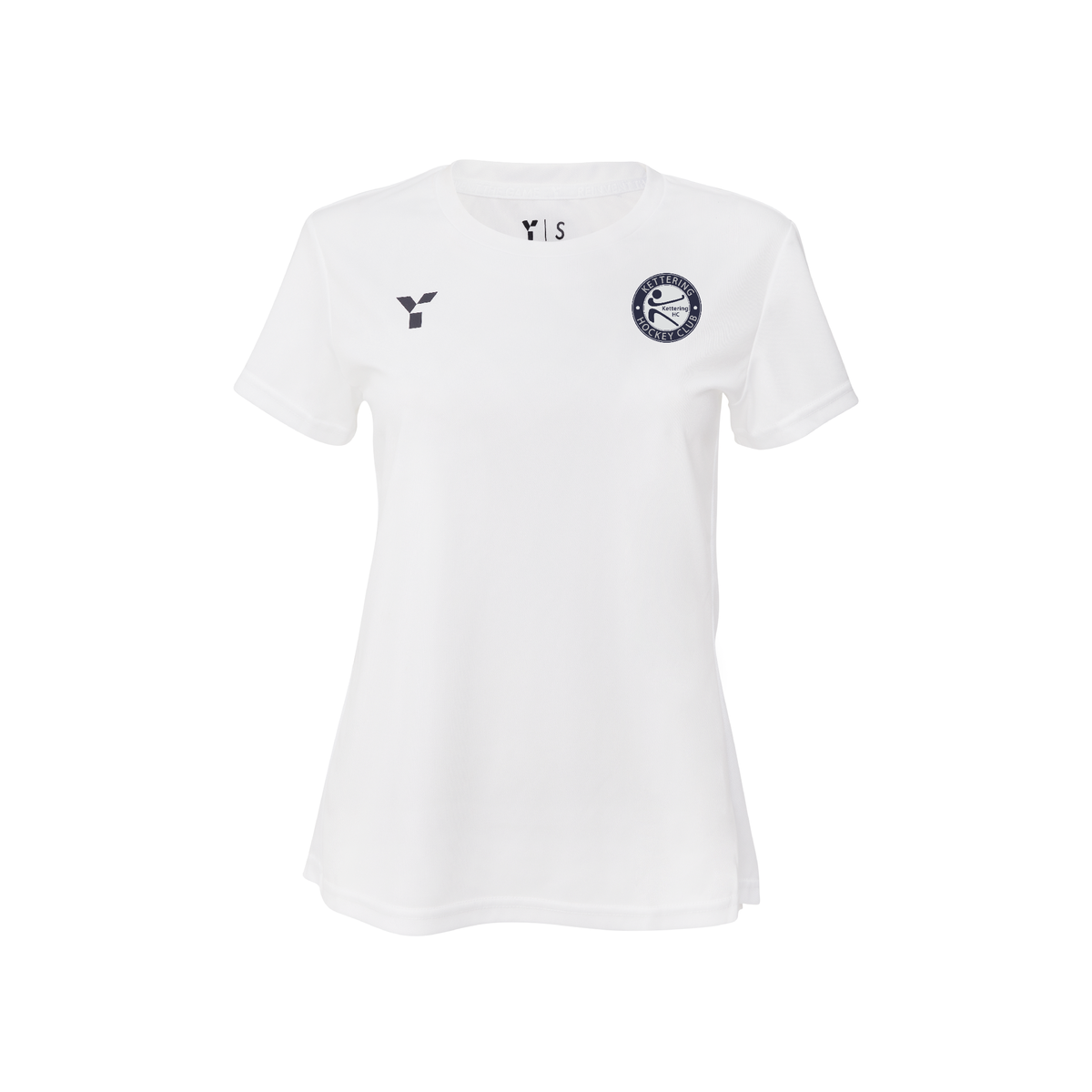 Kettering HC - Short Sleeve Training Top Women's White club teamwear by Y1