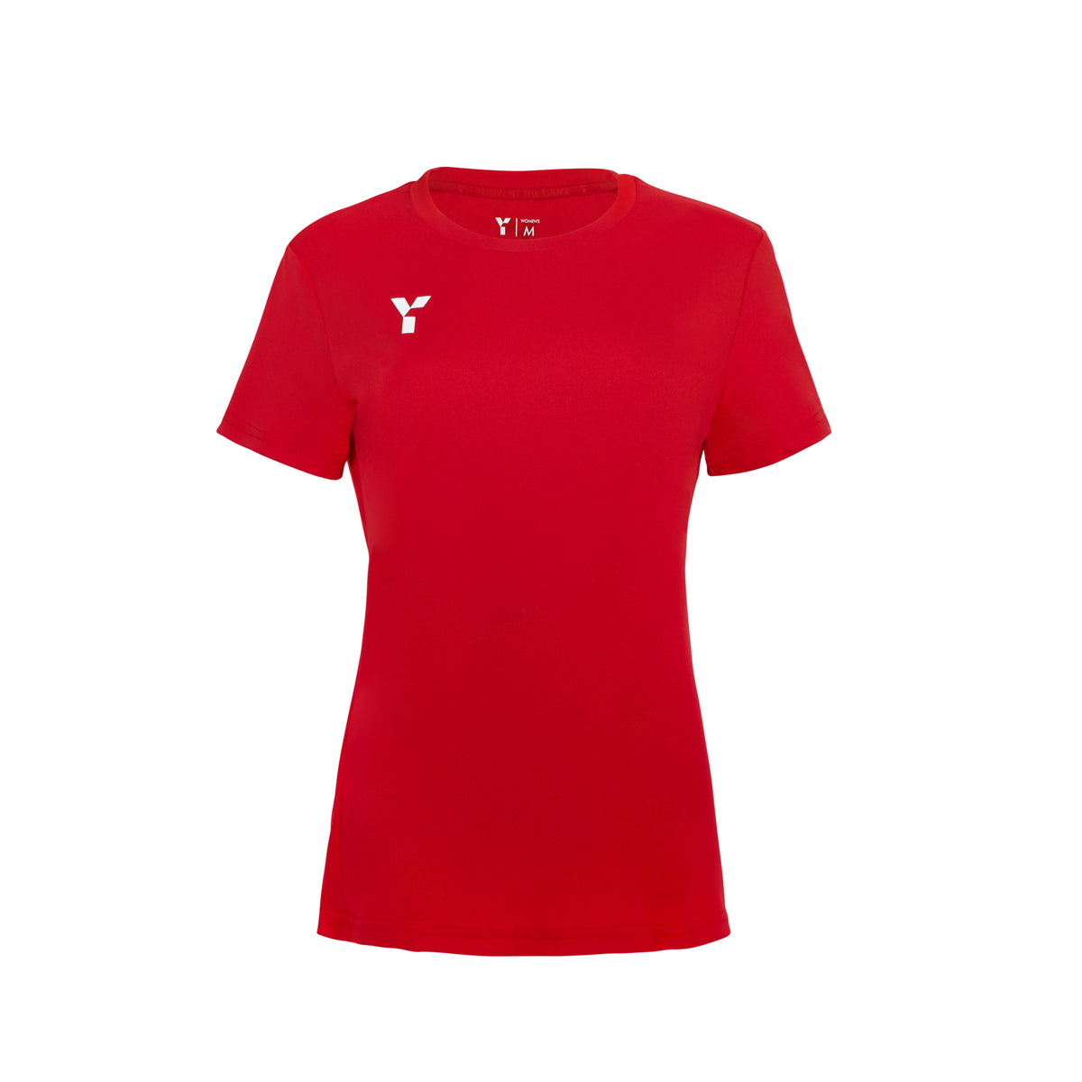 Short Sleeve Training Top Womens Red by Y1