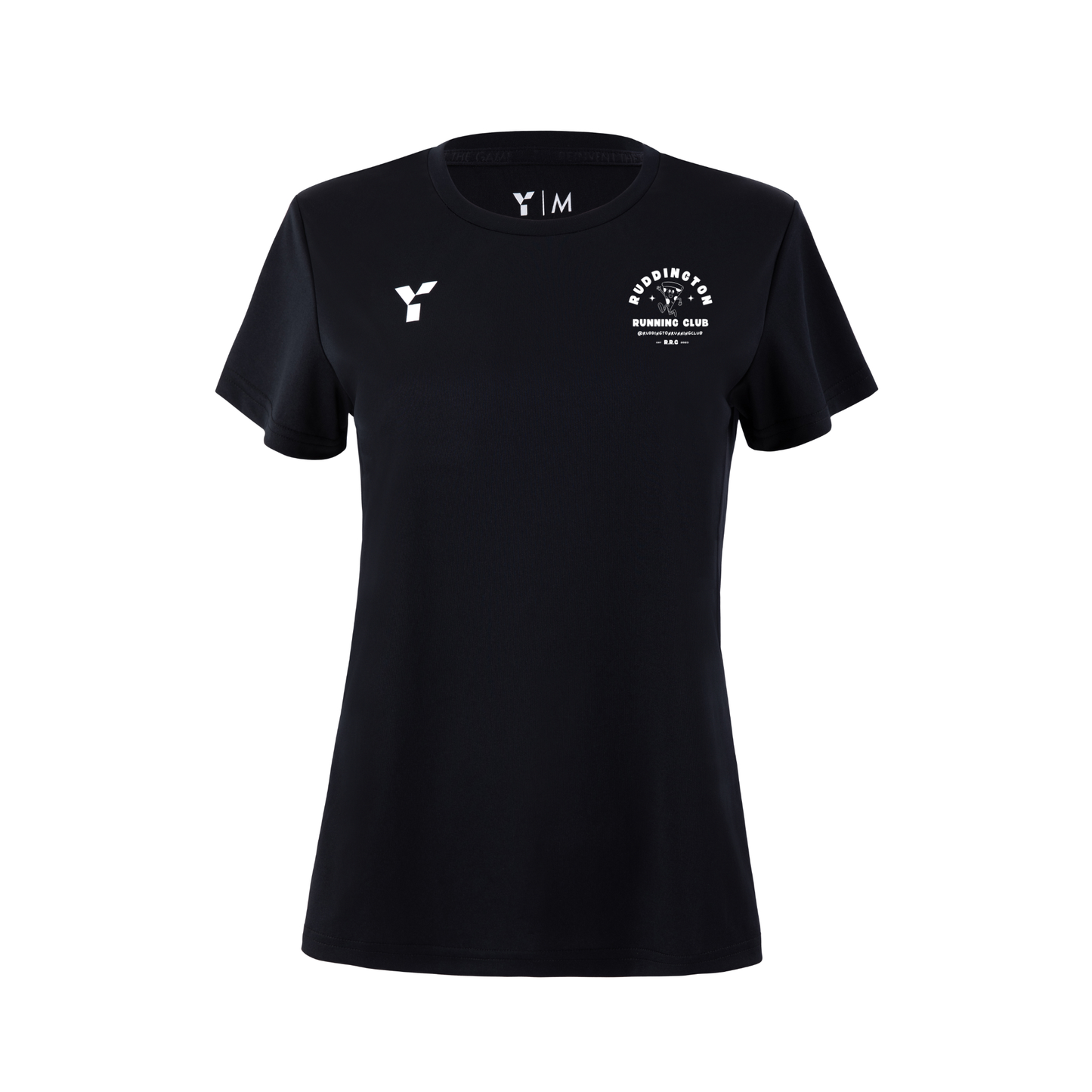 Ruddington RC - Short Sleeve Training Top Women's Black (Printed Back)