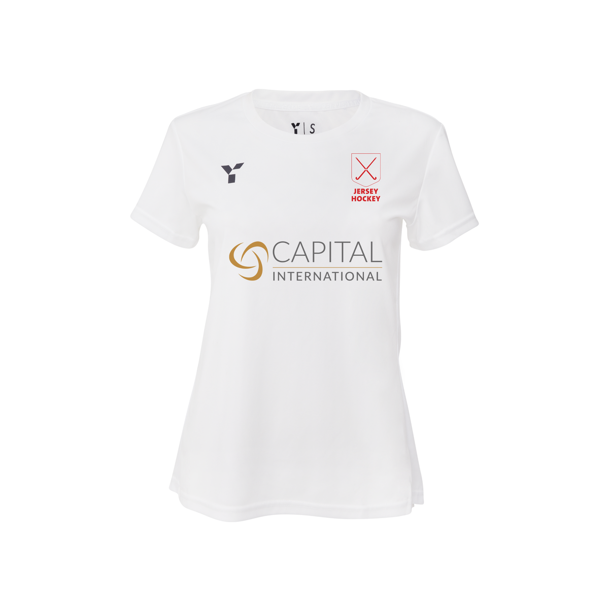 Jersey Hockey - Short Sleeve Training Top Women's White (Capital International) club teamwear by Y1