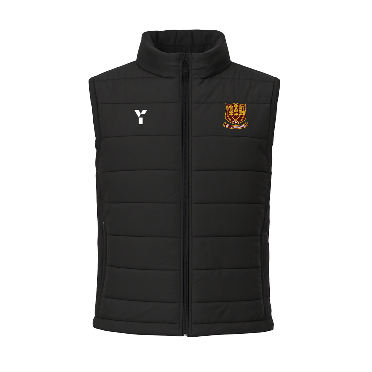 Mossley HC - Gilet Men's Black club teamwear by Y1