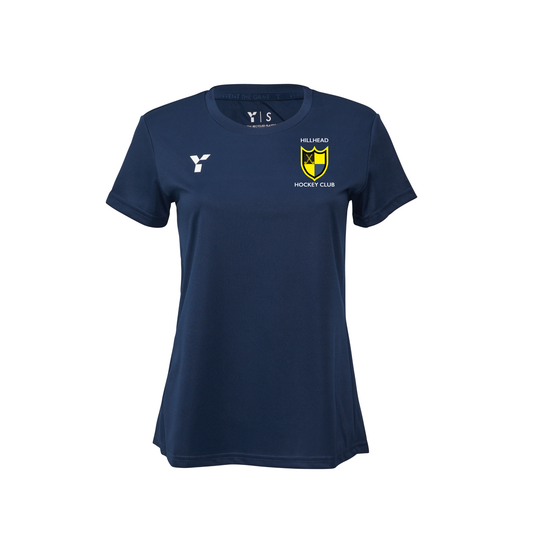 Hillhead Ladies HC - Short Sleeve Training Top Women's Navy